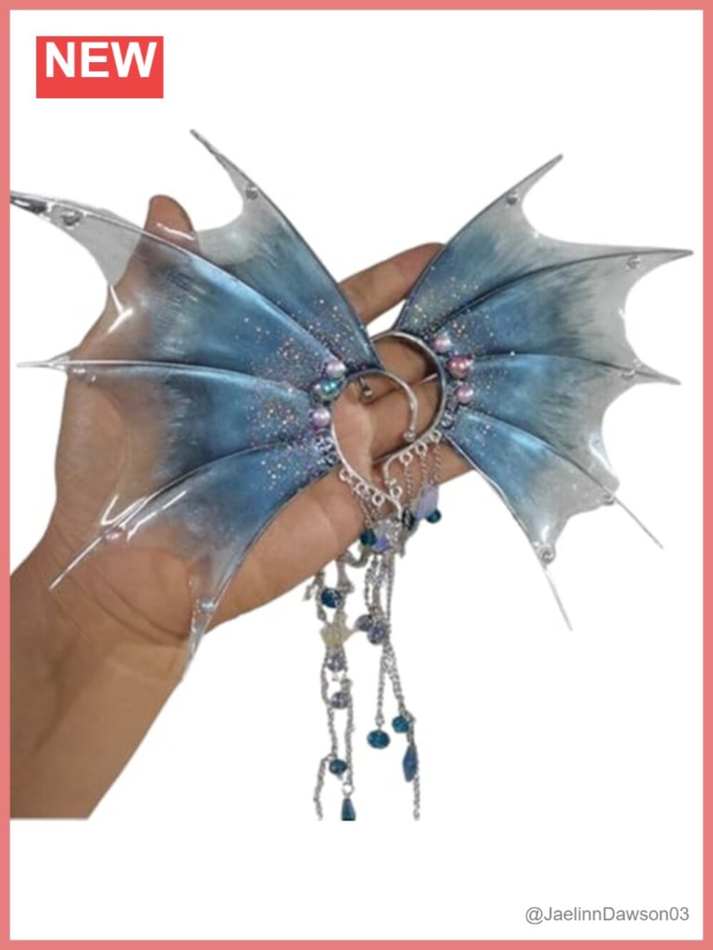Handmade Mermaid Ear Cuffs Clips No Piercing Costume Party